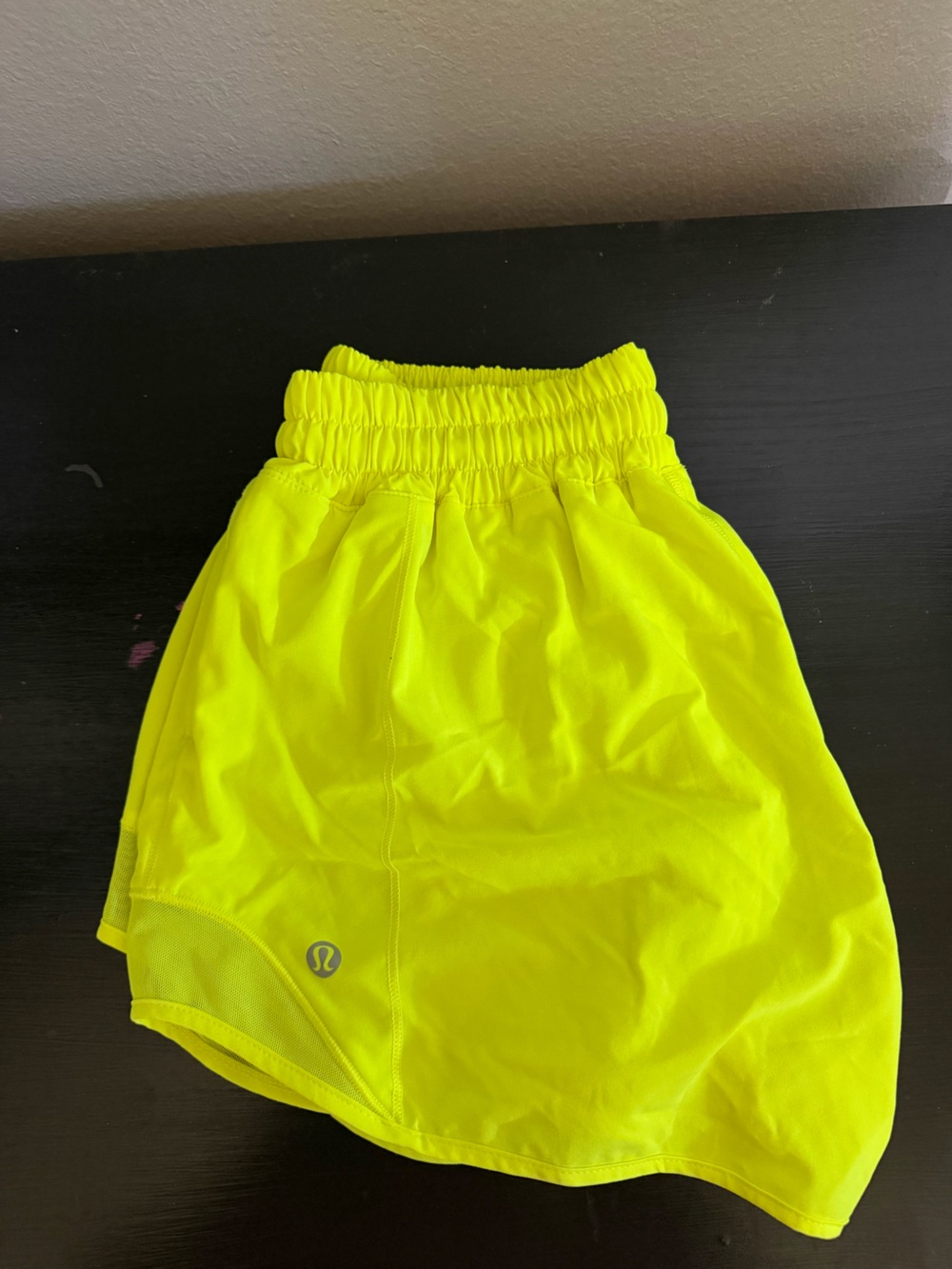 lululemon athletica Neon Yellow Athletic Shorts